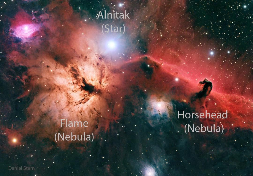 The Horsehead and Flame Nebulas